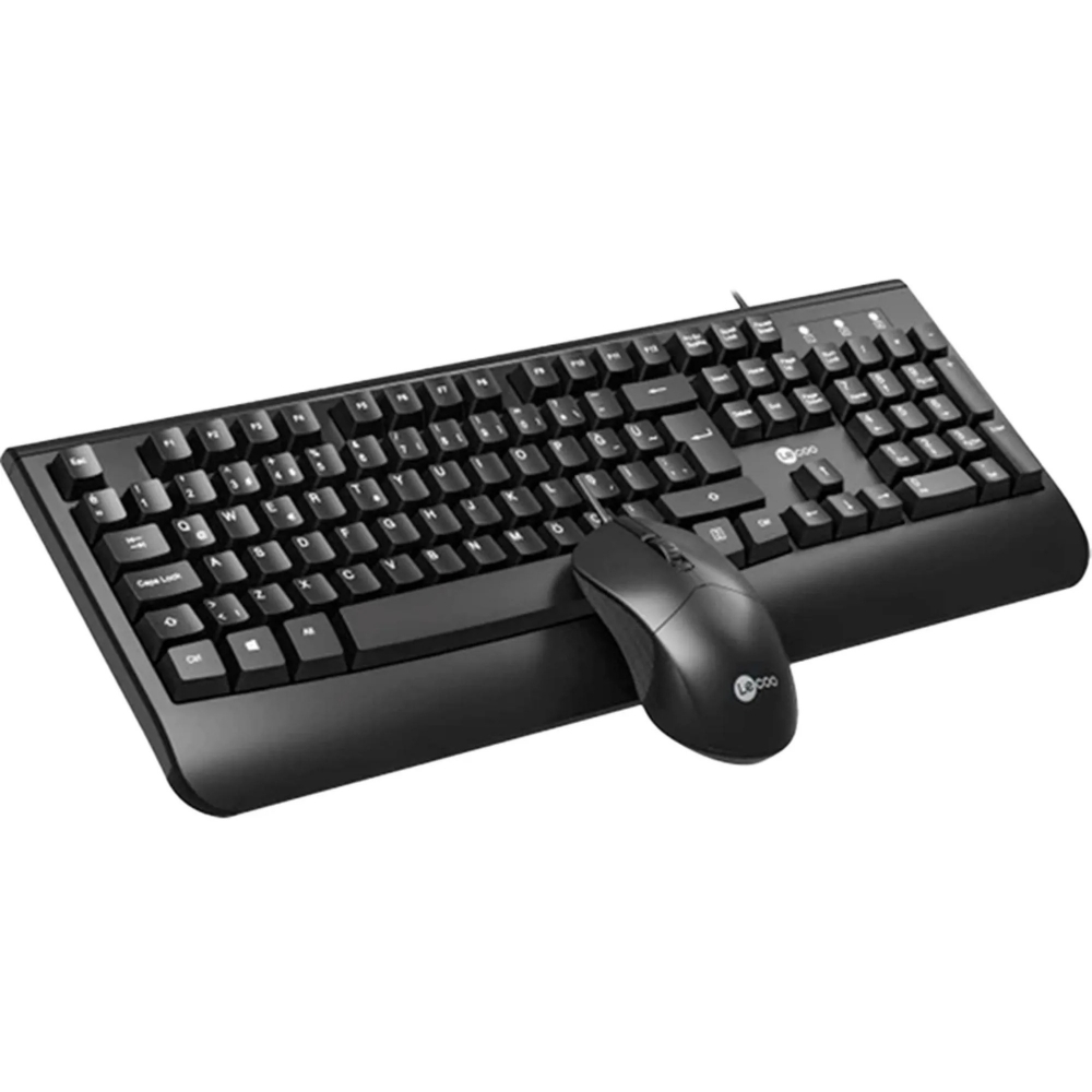 KIT TECLADO E MOUSE USB CM105 LECOO COM FIO
