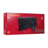 KIT TECLADO E MOUSE S/FIO K-W80BK C3T