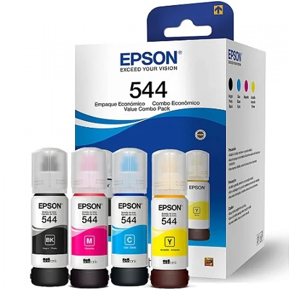 KIT REFIL TINTA EPSON 544 ORIGINAL (Y,M,C,B)