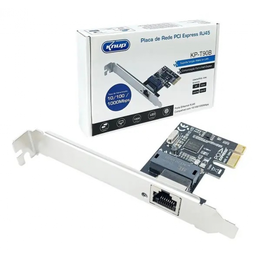 PLACA DE REDE GIGABIT LAN RJ45 PCI EXPRESS 1000MBPS PARA PC