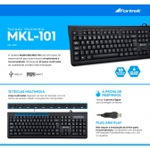 TECLADO MULT FORTREK MLK101