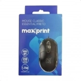 MOUSE MAXPRINT USB PRETO